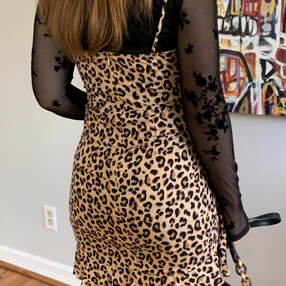 short little cheetah print dress - Picture 8 of 9